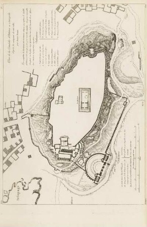 Abb.: Pl. 47 Plan de la Citadelle d'Athènes ou Acropolis.