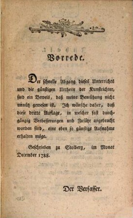 Georg Friedrich Wolf's, Hochgräfl. Stolberg-Stolbergischen Kapellmeisters, Unterricht im Klavierspielen, Erster Theil