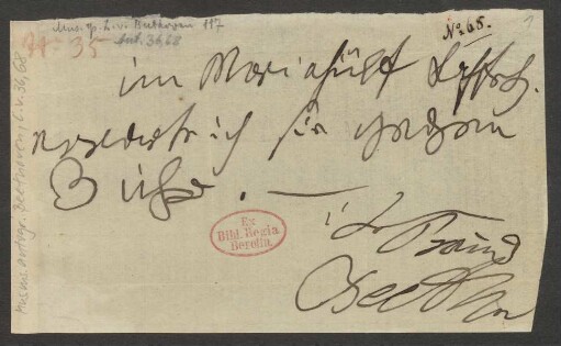 Brief an Anton Schindler : o.D. [Mai 1824]