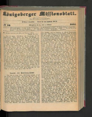No 10. 1895.