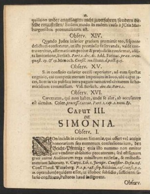 Caput III. De Simonia.