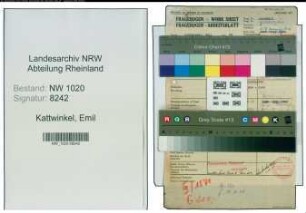 Entnazifizierung Emil Kattwinkel , geb. 00.00.0000 ()