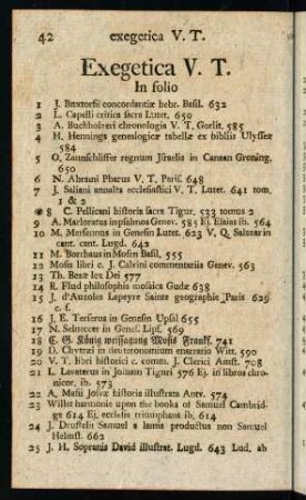 42-61, Exegetica V. T.