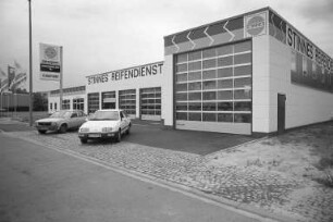 Stinnes Reifendienst. Inbetriebnahme des neuen Firmengebäudes in der Rheinstraße 110a - 112