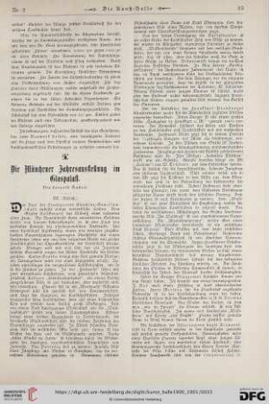 6: Die Münchener Jahresausstellung im Glaspalast