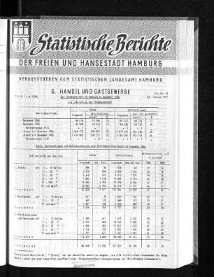 Der Fremdenverkehr in Hamburg im Dezember 1966 : Lfd. Nr. 18