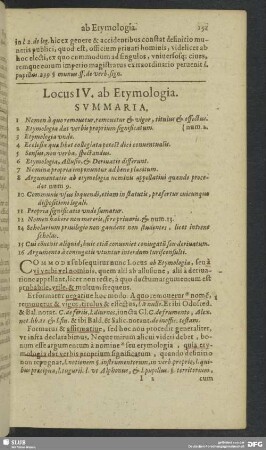 Locus IV. ab Etymologia