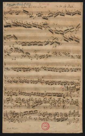 Tokkaten. Auszüge; org; C-Dur; BWV 564