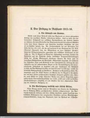 II. Der Feldzug in Rußland 1915/16