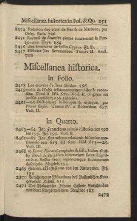 Miscellanea historica