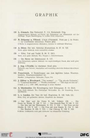Graphik (Nr. 156-170)