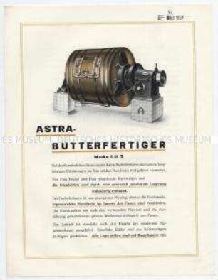 ASTRA-BUTTERFERTIGER Marke LU 3