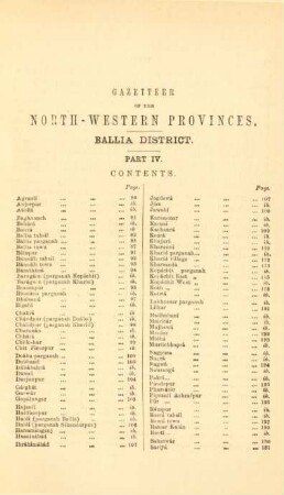 Gazetteer of the North-Western provinces. Ballia District