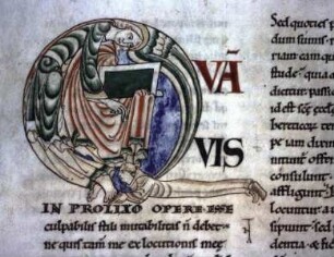 Sankt Gregor, Moralia in Job — Initiale Q (uis in prolixo)