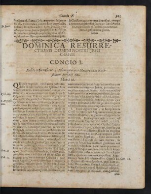 Dominica Resurrectionis Domini Nostri Jesu Christi