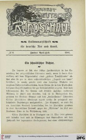 1: Ein schwäbischer Dichter