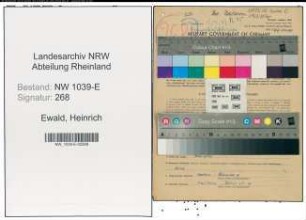 Entnazifizierung Heinrich Ewald , geb. 22.04.1903 (Lokfuehrer)