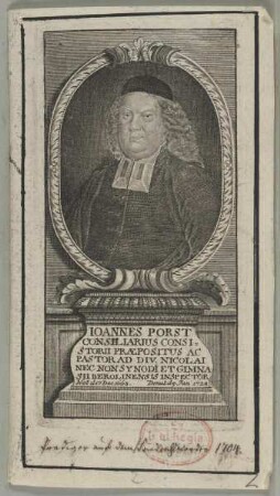 Bildnis des Ioannes Porst