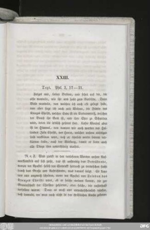 XXIII. Text. Phil. 3, 17 - 21.