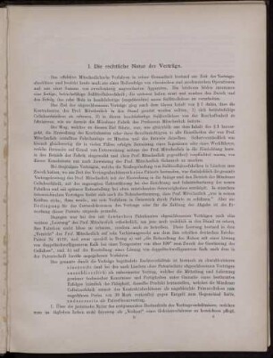 I. Die rechtliche Natur der Verträge