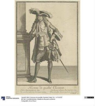 Homme de qualité chantant