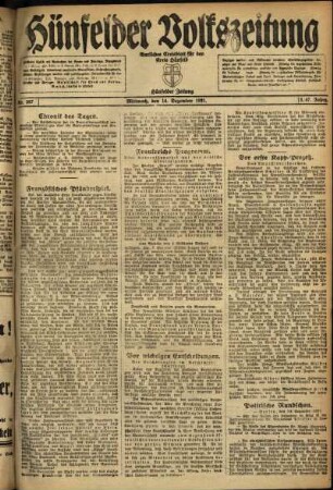 Ausgabe vom Mittwoch, den 14. Dezember 1921.