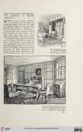 90: Some furnishing and decorative schemes at Messrs. Liberty's