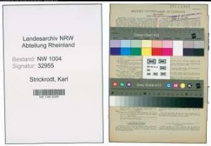 Entnazifizierung Karl Strickrodt , geb. 04.02.1902 (Schweisser)