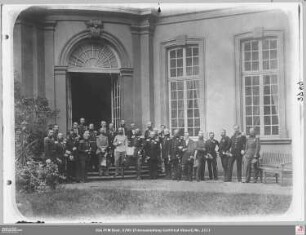 Fürstentag 1863 im Garten des Bundespalais