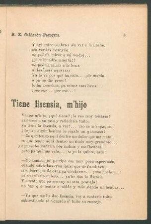 Tiene lisensia, m'hijo
