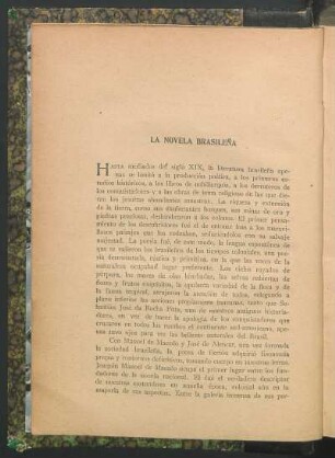 La novela brasileña