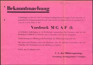 Beaufsichtigung und Sperrung des Vermögens von Gemeinden im Landkreis Lahr