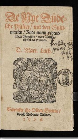 De Nye Düdesche Psalter
