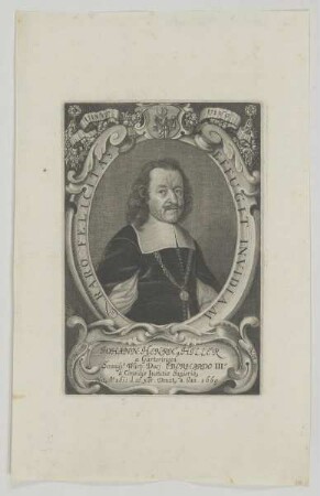Bildnis des Johann Heinrich Hiller von Gärtringen