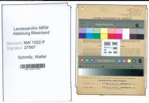 Entnazifizierung Walter Schmitz , geb. 13.03.1904 (Kriminalbeamter)
