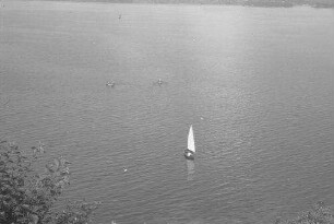 Glücksburg: Schiffe auf der Flensburger Förde, von oben