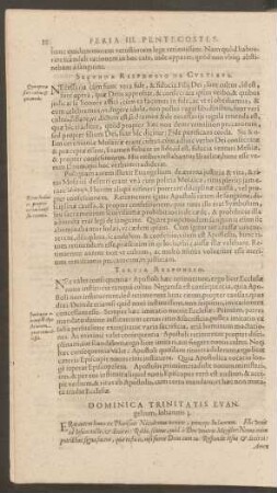 Dominica Trinitatis Evangelium