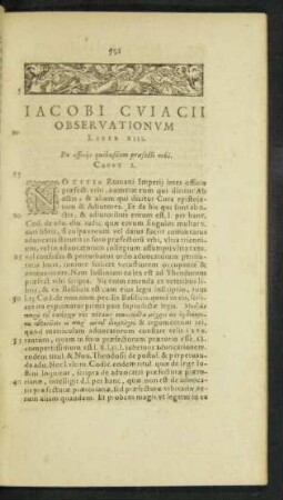 Iacobi Cuiacii Observationum Liber XIII.