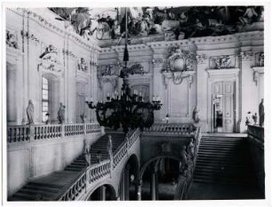Königliche Residenz, Würzburg: Treppenhaus von oben gesehen