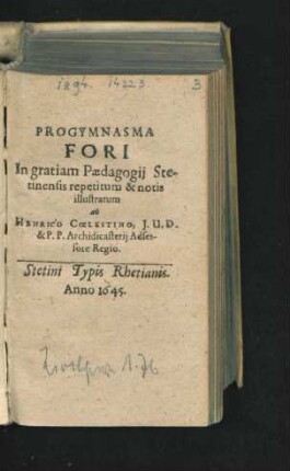 Progymnasma Fori
