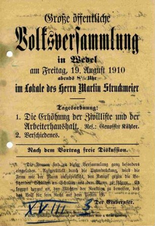 Große öffentliche Volksversammlung