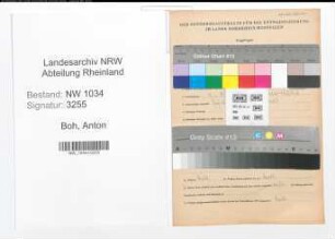 Entnazifizierung Anton Boh , geb. 04.06.1913 (Feldwebel)