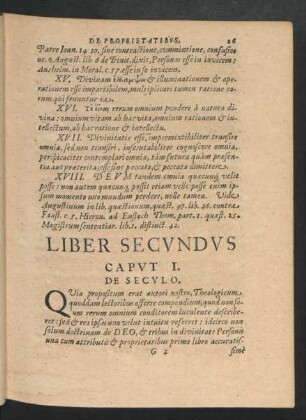 Caput I. De Seculo.