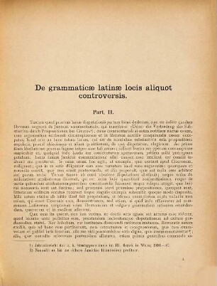 De grammaticae latinae locis aliquot controversis