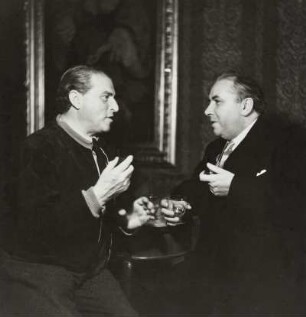 Karl Zuckmayer und Prof. Max Strub