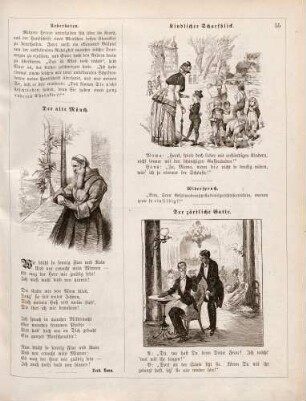 "Der alte Mönch" "Kindlicher Scharfblick" "Der zärtliche Gatte"