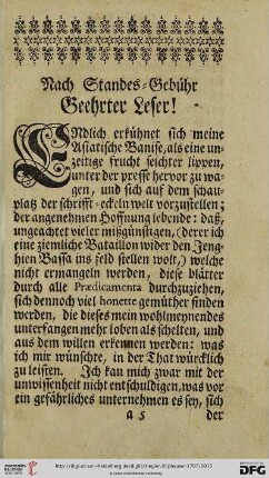 Nach Standes = Gebuehr Geehrter Leser !