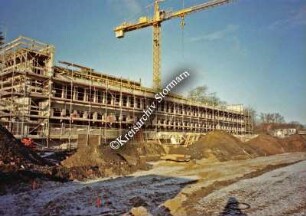 Mommsenstraße 14 (Gebäude F): Südostseite des Rohbaus
