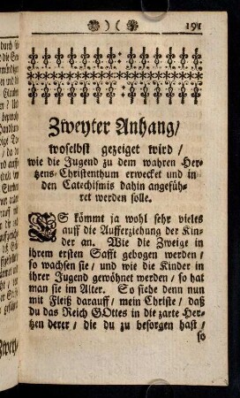 191-203, Zweyter Anhang