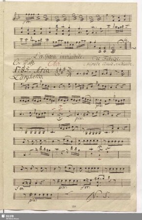 1785. Aria: Mirate il mio sembiante / Fabrizi, V.